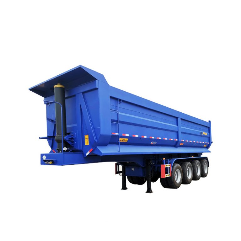 四軸U型箱式后翻斗半掛車